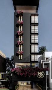 a rendering of a building with flowers in the balconies at MK Colombo in Colombo