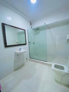 Koupelna v ubytování Chateux de atlantique Hotel