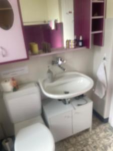 Koupelna v ubytování Le Houx