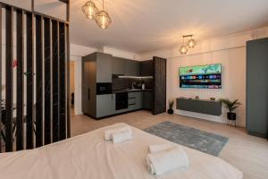 Køkken eller tekøkken på The Essence by Blvd 8B7 - Premium Luxe Studio