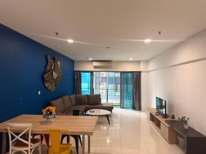 Χώρος καθιστικού στο Summer popular suites kl Bukit Bintang