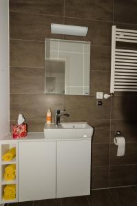 Ένα μπάνιο στο Ferienwohnung Janßen - zentral und ruhig