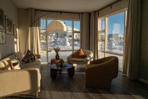 Χώρος καθιστικού στο Hotel Grimsborgir by Keahotels