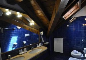 Ένα μπάνιο στο Hotel Ristorante La Lepre Bianca