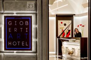 Certifikát, hodnocení, plakát nebo jiný dokument vystavený v ubytování Gioberti Art Hotel