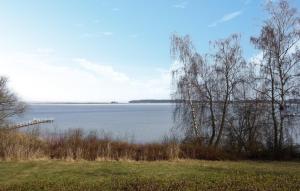 een uitzicht op een grote hoeveelheid water bij Gorgeous Home In Röbel With Lake View in Marienfelde +13 foto's