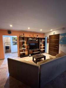 特雷斯阿罗约斯Trainer Center House的带沙发和电视的客厅