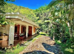 TapantíZen Villa的森林中的一所房子