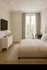 Postel nebo postele na pokoji v ubytování Hotel Alex an der Ahr