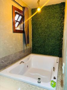 Koupelna v ubytování Chalé Três Marias