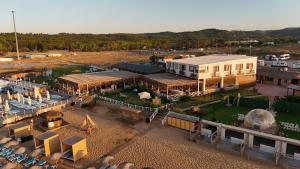 an aerial view of a large building with a lot at Goga Otel in Sarıyer