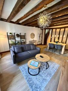 Posezení v ubytování Le Charme Amboisien