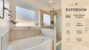 Ένα μπάνιο στο 5BR Luxury Stay Dive into Pool & Theater Fun