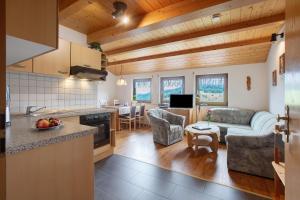 Kuchyň nebo kuchyňský kout v ubytování Hochtalblick Spießhorn - Hochkopf