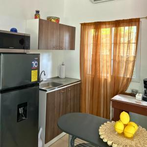 Kuchyň nebo kuchyňský kout v ubytování La ceiba surf