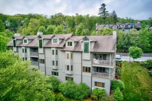 an aerial view of a large apartment building at Chetola: Berkshires 3 in Blowing Rock