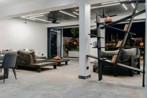 Χώρος καθιστικού στο Villa con piscina uso esclusivo