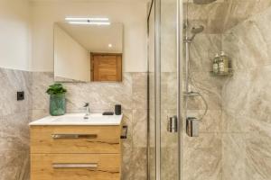 Koupelna v ubytování Wim