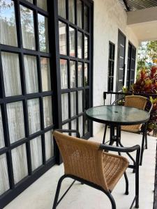 Balkón nebo terasa v ubytování La Aldea