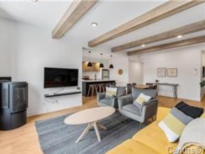 Μια τηλεόραση ή/και κέντρο ψυχαγωγίας στο Magnifique Condo pour 4 à Orford