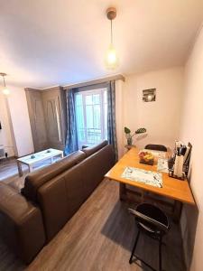 Χώρος καθιστικού στο A la porte Saint Vincent et la mer