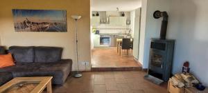 Kuchyň nebo kuchyňský kout v ubytování Ferienhaus am See