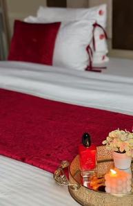 Postel nebo postele na pokoji v ubytování RESIDENCE Sidi