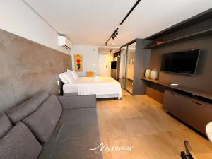 TV a/nebo společenská místnost v ubytování Unity - Cabo Branco