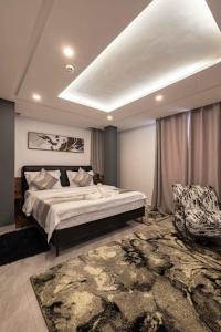 Postel nebo postele na pokoji v ubytování The Cabyn