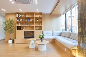 Χώρος καθιστικού στο 深度青年旅舍