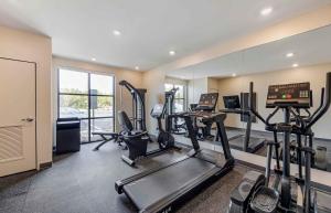 ein Fitnessstudio mit Laufbändern und Crosstrainern in einem Raum in der Unterkunft Extended Stay America Premier Suites - Nashville - Smyrna in Smyrna
