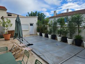 Zahrada ubytování Maison NADIA