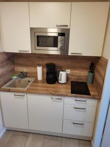 Køkken eller tekøkken på Strandfloh