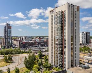 Udsigt til Espoo eller udsigt til byen taget fra lejligheden