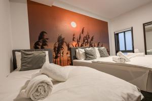 Ένα ή περισσότερα κρεβάτια σε δωμάτιο στο Large Luxury 2-Bed Apartment - Central St Julians