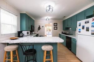 Køkken eller tekøkken på Villa Kunterbunt