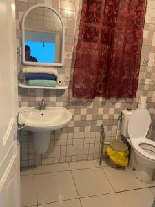 Koupelna v ubytování Djerba Sérénité ⵣ