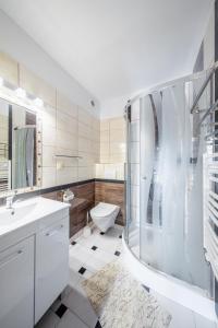 Koupelna v ubytování Dom Wypoczynkowy Podhalanka