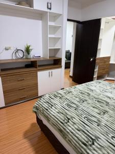 Η κουζίνα ή μικρή κουζίνα στο Comfortable apartment in Sopocachi