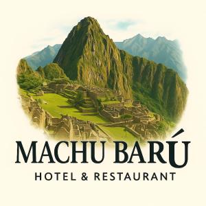 プラヤ・ブランカにあるMachu Picchu -Barúのマチュピチュホテルとレストランと山が描かれた看板