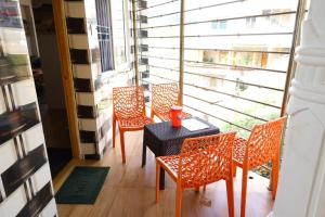 Χώρος καθιστικού στο valparai villas