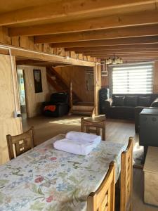 Posezení v ubytování Cabañas el mañio