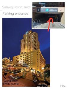Photo d'un bâtiment avec une entrée de parking pour une suite de villégiature facile dans l'établissement Vacation Stay at Resort Suites Bandar Sunway, à Kampong Penaga