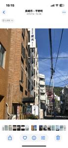 a view of a city street with a building at ひまわりHotel in Nagasaki +50 photos
