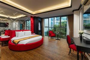 Posezení v ubytování Grand Hanoi Boutique Hotel