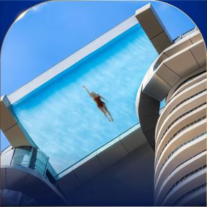 Πισίνα στο ή κοντά στο INFINITY OCEAN PALACE PANORAMA Nha Trang Center