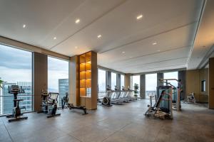 Fitness centrum a/nebo fitness zařízení v ubytování Eastern Wenlan Hotel