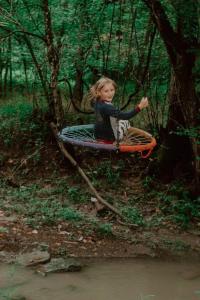 Majutusasutuse Enchanting Tree House with a Slide on 200 Acres for a Family Adventure in Germantown, Kentucky külastajad