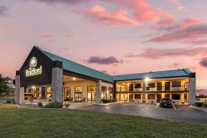 a rendering of a hotel with a parking lot at The Bradford Hotel, an Ascend Collection Hotel in Springfield