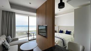 Ένα ή περισσότερα κρεβάτια σε δωμάτιο στο Lamar Residences